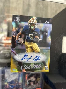 2025 Panini Luminance Beaux Collins Rookie RC Auto Gold Ice #/100 Notre Dame - Picture 1 of 3