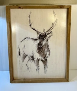 Framed Print of a Deer - Picture 1 of 4