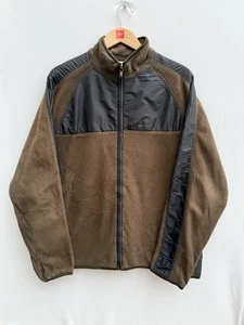 Calvin Klein Fleecejacke Herren XL Full Zip braun schwarz Besatz Reißverschlusstaschen warm - Bild 1 von 13