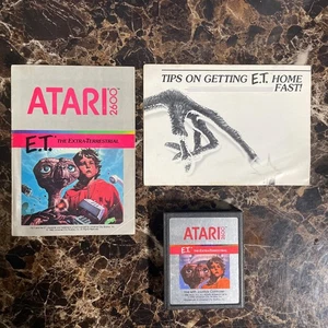 E.T. The Extra-Terrestrial (Atari 2600 1982) Manual&Tips On Getting ET Home Fast - Picture 1 of 4