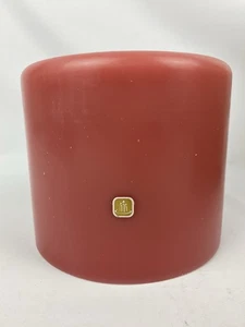 PartyLite 3 Wick Red Tea And Sweet Flag Pillar Candle New! - Picture 1 of 8