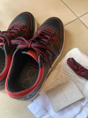 Jimmy Choo Zapatillas Zapatos Negro Talla 41 EE. UU. About8 Para Hombres - Imagen 1 de 4