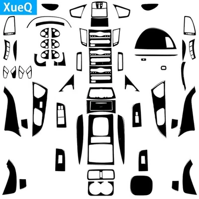 Juego de 55 piezas de molduras interiores completas para piano negro brillante para Infiniti FX35 FX50 QX70 Foto 1 de 4