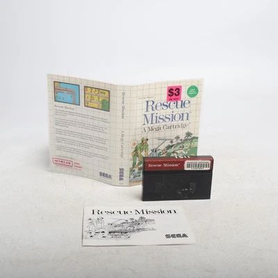 Rescue Mission (Sega Master System, 1988) Complete No box, Tested & Working - Image 1 of 4