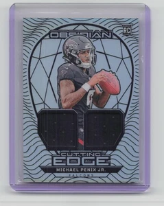 2024 Panini Obsidian Michael Penix Jr. Cutting Edge Materials Silver #/99 - Picture 1 of 2