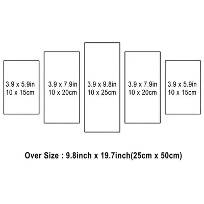 Wall Painting Wall Painting Print 5Pcs Golden Elk And Trees Landscape Pictures - Image 1 of 4