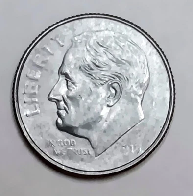 2015 P Roosevelt Dime Strike Thru Error Obv & Rev - Image 1 of 4