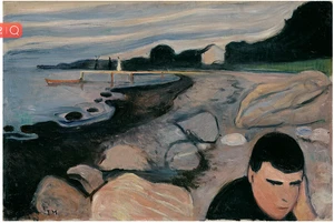 Art Giclee Printed Oil Painting Edvard Munch - Melankoli Home Decor Canvas - Picture 1 of 2