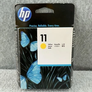 HP 11 Yellow Ink Printhead Cartridge C4813A Sealed Genuine OEM - Zdjęcie 1 z 8