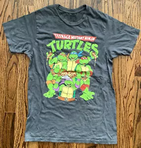 T-shirt vintage Teenage Mutant Ninja Turtles uomo grigia manica corta taglia small - Foto 1 di 9
