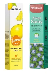 2x Mouth Spray Bad Breath Smokers Oral Health Long Lasting Lemon Mint Flavour - Picture 1 of 3