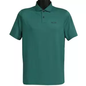 Oakley Icon TN Protect RC Polo Mens Size L Large Bayberry Green Golf Tee Shirt - Picture 1 of 4