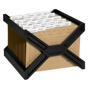 DURABLE Hängeregistraturkorb CARRY® PLUS schwarz + 25 Hängemappen braun - Bild 1 von 1