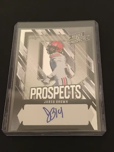 2024 Leaf Heroes & Prospects Jared Brown Silver Auto 28/75 Gamecocks - Bild 1 von 2