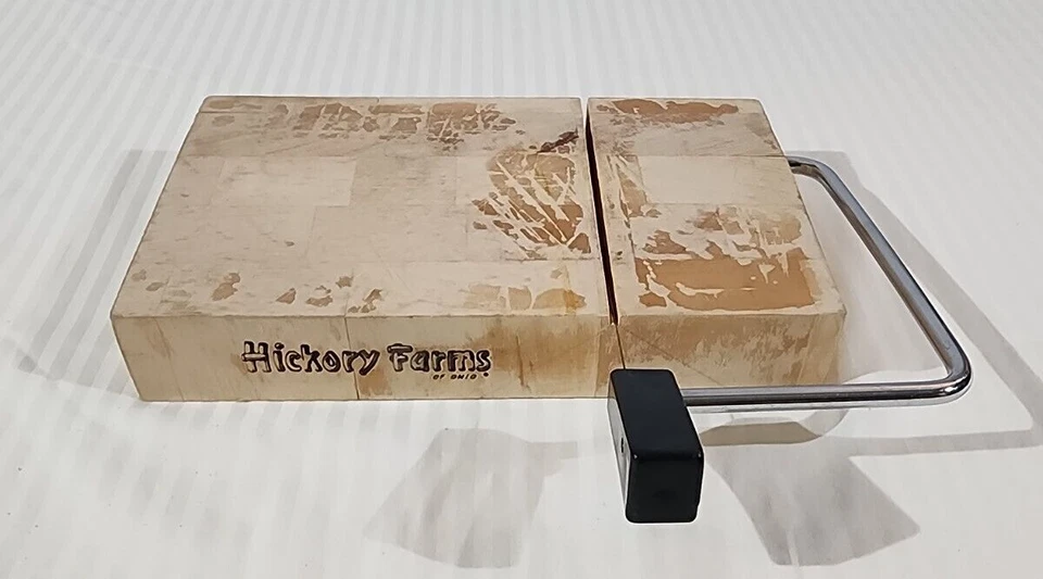 De colección Hickory Farms Ohio Prodyne Enterprises Tablero Cortador de Queso Carnicero Bloque Foto 1 de 4