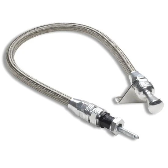 Lokar 1211144 Locking Trans Dipstick TH350/400 Firewall Mt Brite - Image 1 of 4