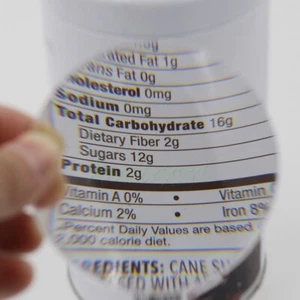 80mm K9 Physics Optical Glass Double Convex Lens 6X HD Magnifying Lenticular - Picture 1 of 5