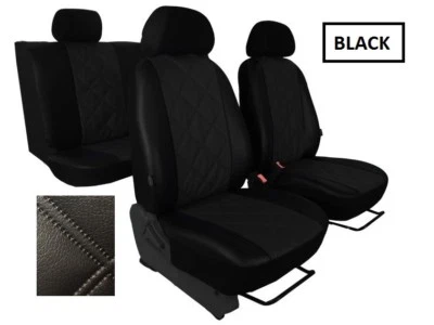 Juego completo de fundas de asiento a medida de cuero ecológico VOLKSWAGEN TOUAREG Mk1 2002 - 2010    Foto 1 de 4