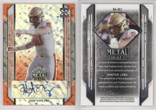 2021 Leaf Metal Draft Orange Marbles /7 Hunter Long #BA-HL1 Rookie Auto RC