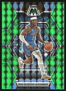 2022-23 Panini Mosaic Mosaic Green #4 Shai Gilgeous-Alexander - NM-MT