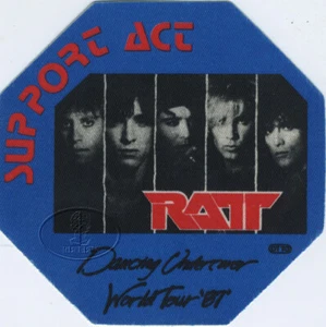 RATT 1987 Dancing Undercover Tour Backstage Pass Blue - Picture 1 of 1
