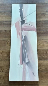 Original Abstract Painting, Oil On Canvas, Signed J. Kugler. Framed - Picture 1 of 5