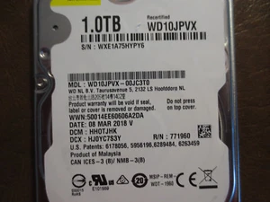 Western Digital WD10JPVX-00JC3T0 DCM:HHOTJHK 1.0TB 2.5" Sata hard drive - Picture 1 of 1
