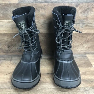 GH Bass & Co Bengal Black Rubber Duck Rain Snow Waterproof Boots Mens Size 9M - Picture 1 of 7