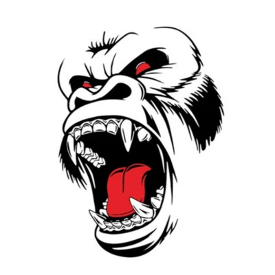 Terror Simio Tótem Coche Pickup Ventana Puerta Lateral Vinilo Adhesivo Divertido Calcomanía Decoración  Foto 1 de 4