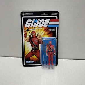Figura GI Joe Red Ninja ReAction Super 7 3.75" Sin usar, en caja, nuevo objetivo exclusivo - Imagen 1 de 5