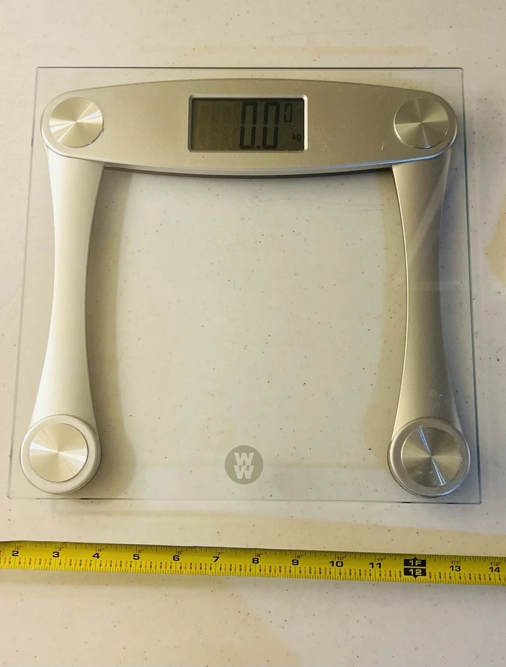 Weight Watchers Digital Glass Scale by Conair Clear Bathroom Body Scale Display - Image 1 of 2