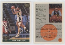 1991-92 Front Row Japanese Gold /500 Von McDade #23