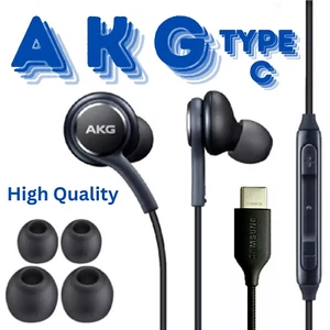 AKG Type-C Headphones Headset EarBuds Earphones For Galaxy S21/S22/S23/S24 - Picture 1 of 9