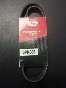 Gates Alternator Fan V-Ribbed Drive Belt 6PK883 Micro-V XF - Foto 1 di 5