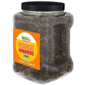 Snack de cricket con sabor a mango habanero - tamaño libra | insectos comestibles, insectos - Imagen 1 de 2