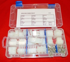 Molex MLX Small Connector and Terminal Kit 154 Pieces 2-15 Conductor - Picture 1 of 1