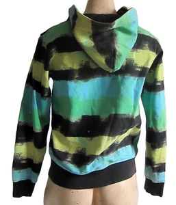 Girls H&M TIE-DYE STRIPES PRINT Cotton Zip Hoody With 2 Pockets Age 12-14 zipped - Picture 1 of 5