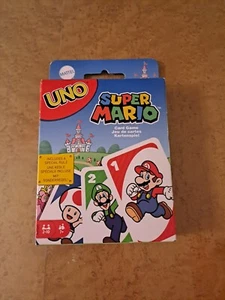 UNO Super Mario Kartenspiel Gesellschaftsspiel Mattel Wie Neu Kinder - Bild 1 von 4