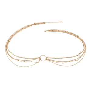 Women Belly Body Chains Bohemian Multilayers Gold Color Waist Chain Body Jew`MA - Picture 1 of 8