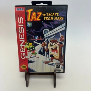 Taz In Escape From Mars (Sega Genesis, 1994) Complete CIB W/ Manual Tested Works - Picture 1 of 4