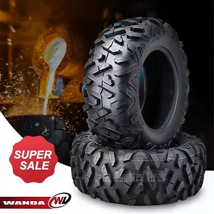 Set 2 WANDA UTV ATV Tires 27x9-14 27x9x14 6PR P3501 Bighorn Style All Terrain - Picture 1 of 7