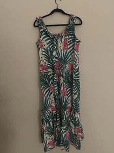 Vintage Hilo Hattie Kleid ärmellos lang Aloha Hawaii Damen Gr. Medium M - Bild 1 von 5