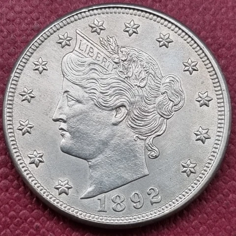 1892 Liberty Head Nickel 5c High Grade BU + UNC #60575 Cover