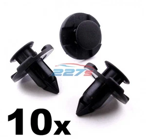 10x Wheel Arch Lining / Splashguard Clips for Nissan- 8mm Plastic Trim Clips - Picture 1 of 2