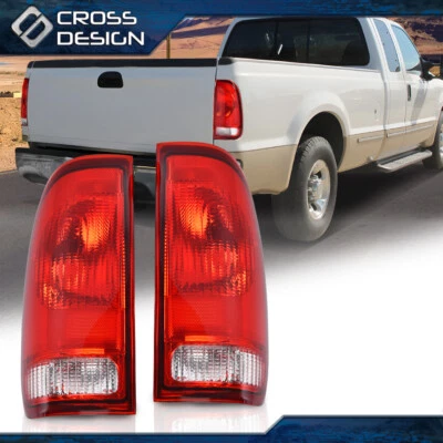 Red Tail Lights Fit For Ford 1997-03 F150 1999-07 F250 F350 F450 Super Duty - Image 1 of 4