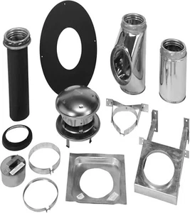 Selkirk 6 in. Stainless Steel Stove Pipe Wall Support Kit - Picture 1 of 5