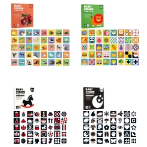 Baby Visual Stimulation Card High Contrast Baby Flashcard Sensory Development - Picture 1 of 12