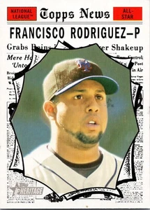 Francisco Rodriguez #500 SP 2010 Topps Heritage Baseball - Picture 1 of 2
