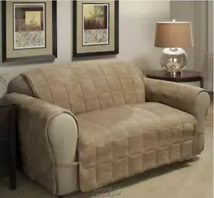 Ultimate Furniture Extra Long Sofa Protector Camel 164"x98.5" - Picture 1 of 2