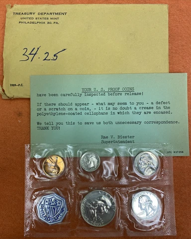 1959 Silver Proof Set Cover